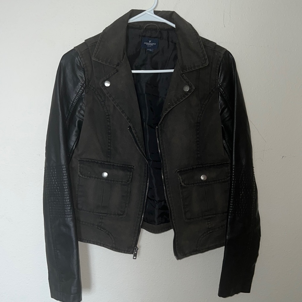 American Eagle leather jacket